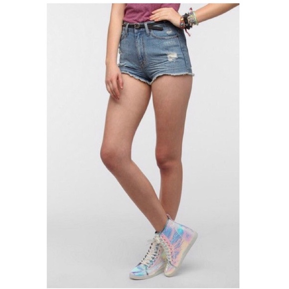 BDG URBAN OUTFITTERS high rise dree cheeky shorts - Picture 1 of 9